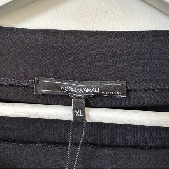 NWT Norma Kamali All In One Black Stretch Dress Convertible Long Sleeve Size XL - Picture 6 of 8